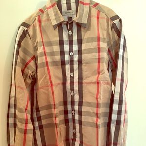 Burberry button down shirt
